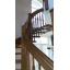 Изготовление поворотной бескаркасной деревянной лестницы на второй этаж Херсон