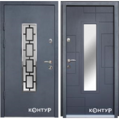 Дверь входная 960*2050 Magda doors (металл Серый/МДФ Графит) Киев