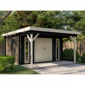 Сучасний сарай, господарський блок для дачі з дерева 4.2х4,0 м. від виробника Modern barn - 31