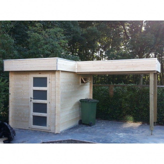 Хозблок для дачи из дерева 5.0х3,0 м. Modern barn - 56