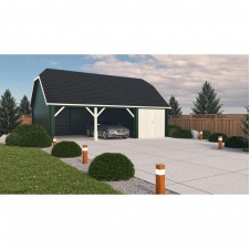 Хозблок из дерева 9,0х5,5 м. Modern barn - 128