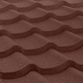 Композитна черепиця QUEENTILE STANDARD коричневий