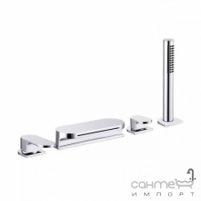 Врезной смеситель для ванны на 4 отверстия Ravak Chrome CR 025.00 X070073 хром