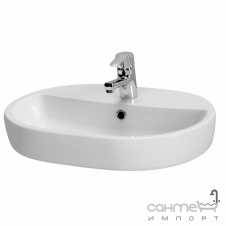 Умывальник овальный Cersanit Caspia 60 CCWT1000130768 с отверстием для арматуры белый