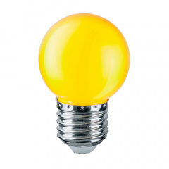 Лампа светодиодная шар G45 1W E27 желтая 001-017-0001 Rainbow Horoz Полтава