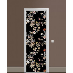 Наклейка на дверь Zatarga «Ночь в саду» 650х2000 мм виниловая 3Д наклейка декор самоклеящаяся Херсон