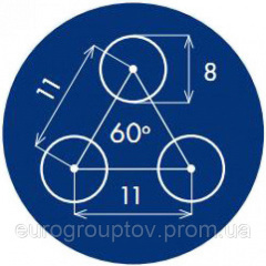 Лист перфорированный х/к PC Rv1,25-2,4/1/1000x2000 Изюм