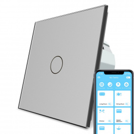Сенсорний Wi-Fi вимикач Livolo ZigBee сірий (VL-C701Z-15)