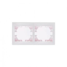 Подвійна рамка Lezard Mira горизонтальна Біла (701-0200-147)