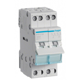 Переключатель Hager SFB216 I-0-II 2P 16А/230В 2м