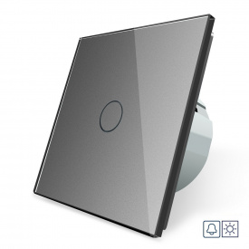 Сенсорна кнопка Livolo Сухий контакт 1 сірий канал (VL-C701IH-15)