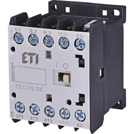 Миниатюрный контактор ETI 004641096 CEC 16.01-230V-50/60Hz (16A; 7.5kW; AC3)