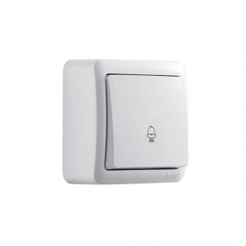 Кнопка дзвінка Lezard VIOLA 10A Біла (751-0200-103)