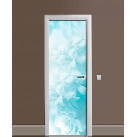 Наклейка на дверь Zatarga «Голубые чудеса» 650х2000 мм виниловая 3Д наклейка декор самоклеящаяся