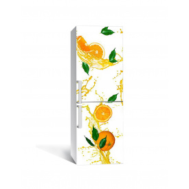 Наклейка на холодильник Zatarga "Апельсиновый сок" 650х2000 мм