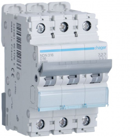 Эл.автомат NDN316 (3p,D,16А) Hager