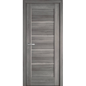 Міжкімнатні двері Світу зі склом сатин Новий Стиль 600х900x2000 мм