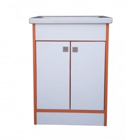 Тумба Mikola-M пластик 3.0 Orange с умывальником Como 70 см