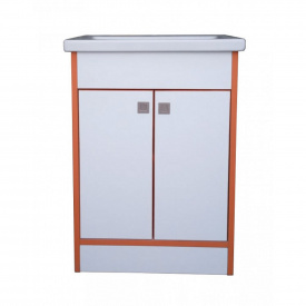 Тумба Mikola-M пластик 3.0 Orange с умывальником СОМО 50 см