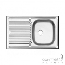 Кухонная мойка Ukinox STM 800 500 6C R нержавеющая сталь матовая