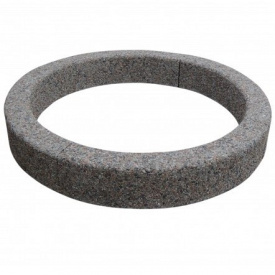 Клумба-бордюр Кольцо Галька коричневая