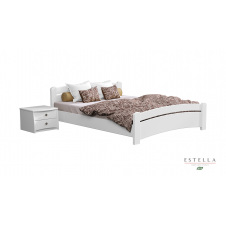 Двуспальная кровать Estella Венеция деревянная 140х200 см белая