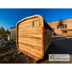 Мобильная квадро баня бочка 6,0х2,4х2,4 под ключ Бердичів