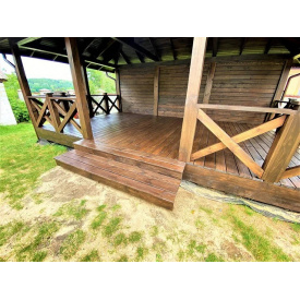 Деревянная беседка из бруса от производителя 6х4 м от производителя