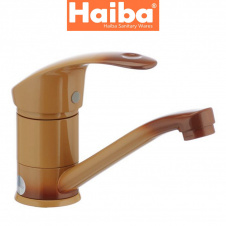 Змішувач для умивальника ялинка на шпильці 15см HAIBA MARS COFFEE Chr-004