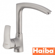 Змішувач для кухні Вухо HAIBA FOCUS SATIN 018 Chr-018
