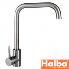Смеситель для кухни Ухо HAIBA Sus 011G из нержавеющей стали