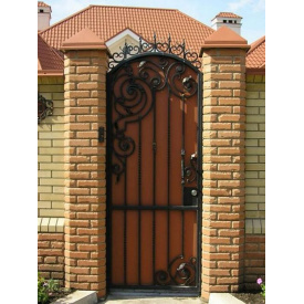 Калитка кованая с профнастилом Legran