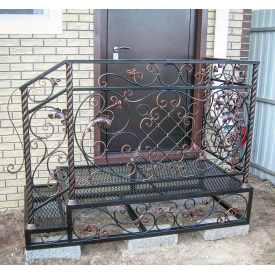 Ковані перила фасадні міцні патиновані Legran