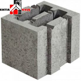 Блок будівельний керамзитобетонний шлакоблок стіновий 200х250х188 мм