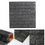 Самоклеющаяся декоративная 3D панель под кирпич черный 700x770x7мм Черновцы