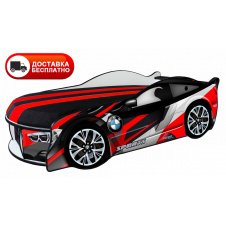 Кровать машина с матрасом SPACE SUPER CAR детская машинка БМВ Доставка 0 грн