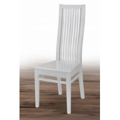 Белый обеденный стул Парма Микс деревянный с твердым сидением Киев