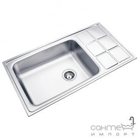 Кухонная мойка Ukinox Lotus LTP 915.500 GT 8K L н/с полированная