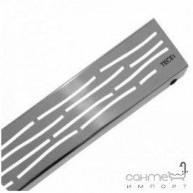 Решётка прямого дренажного канала TECE TECEdrainline Organic 601261 нержавеющая сталь матовый