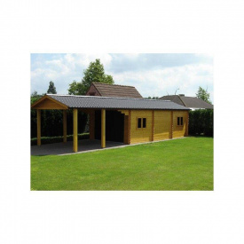 Хозблок из дерева 3,4х9,7 м. Modern barn - 90