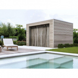 Хозблок из дерева 3,5х3,0 м. Modern barn - 117