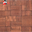 Тротуарная плитка брусчатка Лайнстоун 30 Авеню 40 мм Гранат мультиформатная вибропрессованная Ковальская Колор Микс 4 см Бровары