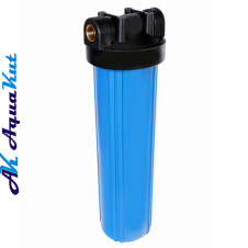 Aquakut Колба Вig Вlue 20" Slim латунная резьба 1/2" (с креплением и ключем)
