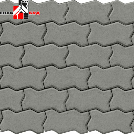 Тротуарная плитка брусчатка Фалка 240х130х80 мм Серый