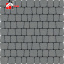 Тротуарная плитка брусчатка Креатив Авеню 60 мм Серый мультиформатная вибропрессованная Ковальская 6 см Киев