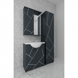 Комплект мебели Mikola-M Chaos с пеналом из пластика 60 см