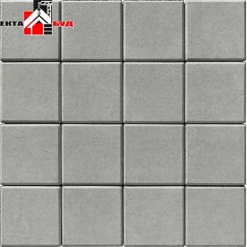 Тротуарная плитка Брусчатка 200х200х60 мм Серый