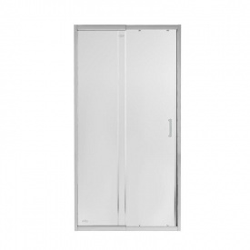Душевая дверь в нишу Qtap Taurus CRM209-1.C6 90-100x185 см, стекло Clear 6 мм, покрытие CalcLess