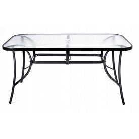 Стол садовый Kontrast MAJORKA Black 120*70*70 см.