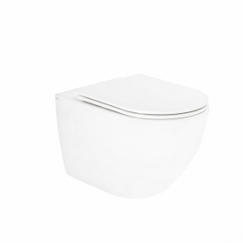 Унитаз подвесной Qtap Robin безободковый с сиденьем Soft-close QT13332141ERW
